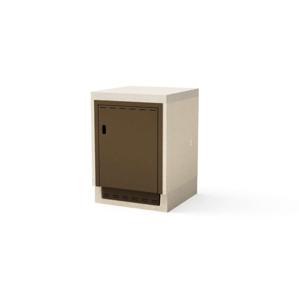 Bancada para suporte lateral KITAWAY Arena Oxi 84 com uma porta