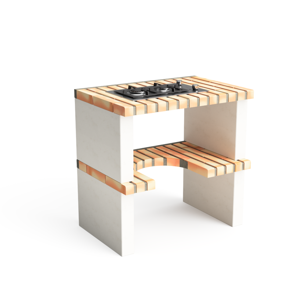Bancada com dois queimadores Gás NAZCA